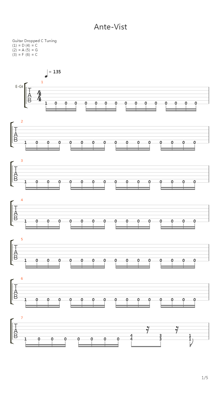 Anti-Vist吉他谱