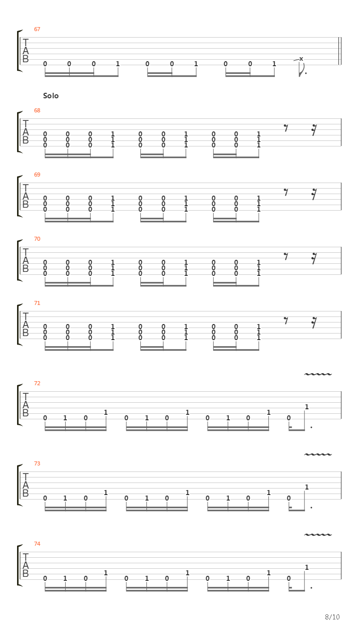 4 Words (To Choke Upon)吉他谱