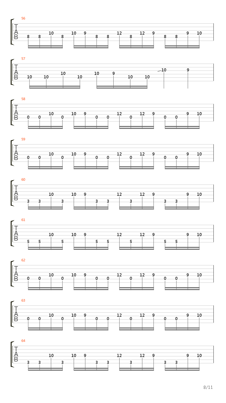 Suffocating Under Words Of Sorrow吉他谱