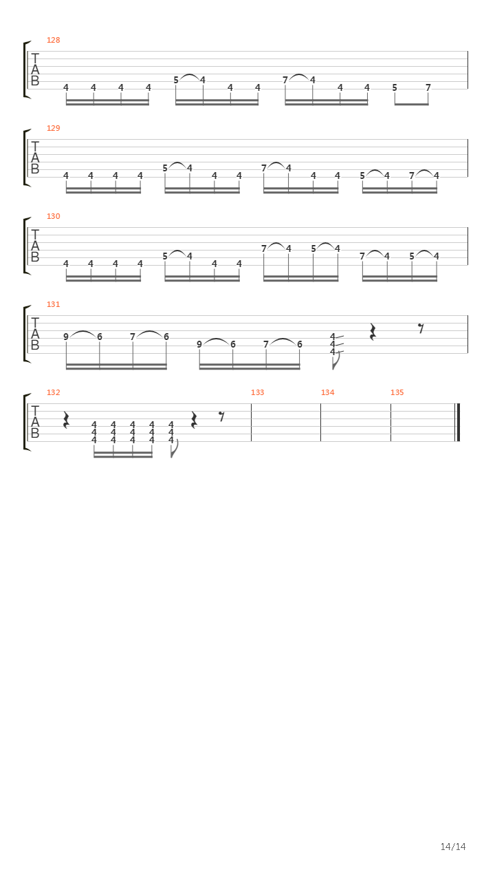 Waking The Deamon吉他谱