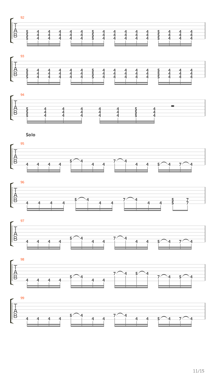 Waking The Deamon吉他谱