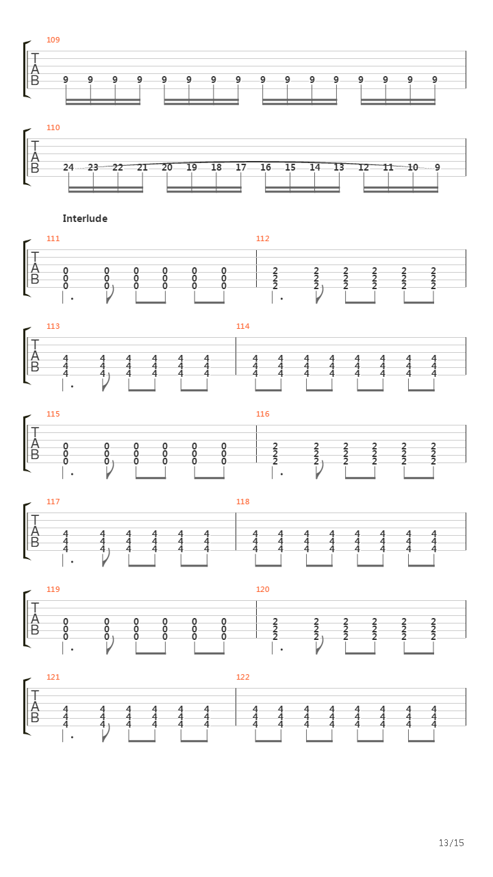 Waking The Deamon吉他谱