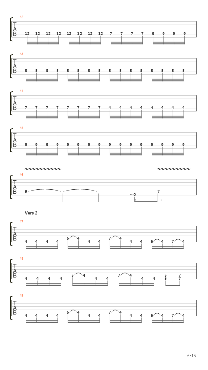 Waking The Deamon吉他谱