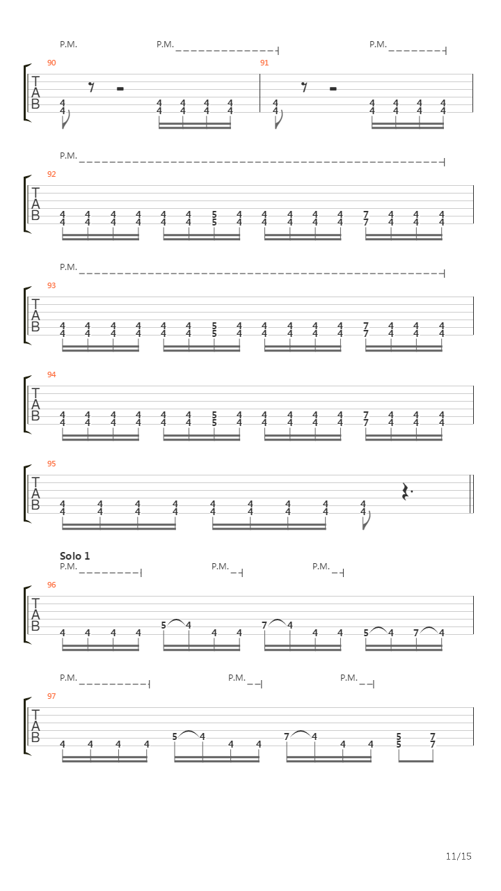 Waking The Deamon吉他谱