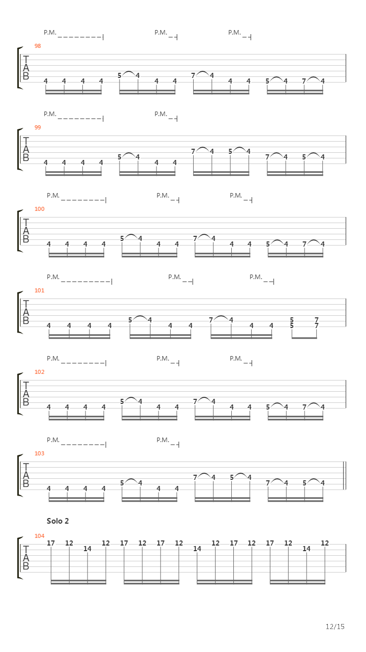 Waking The Deamon吉他谱