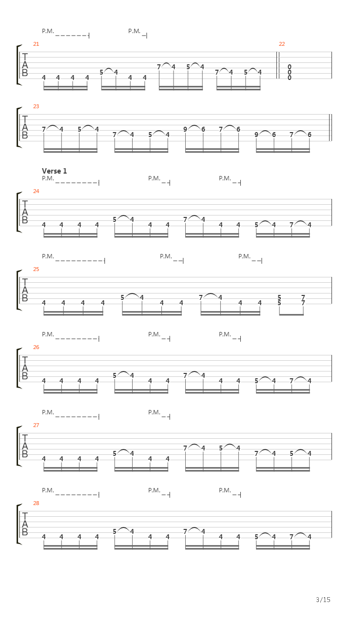 Waking The Deamon吉他谱