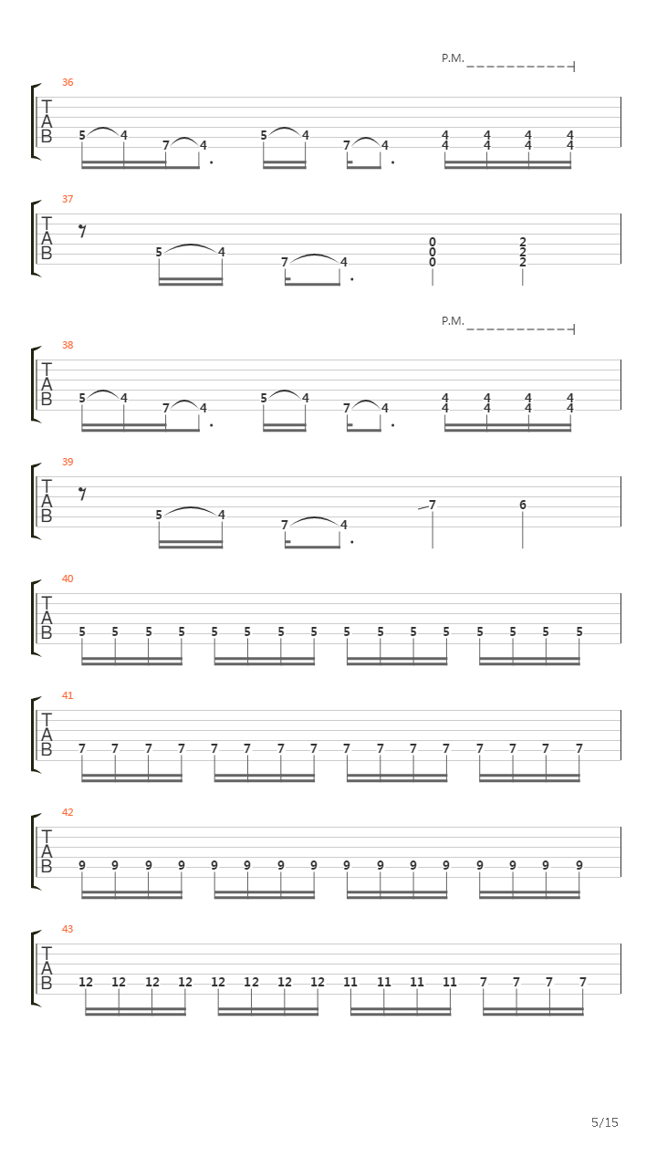 Waking The Deamon吉他谱