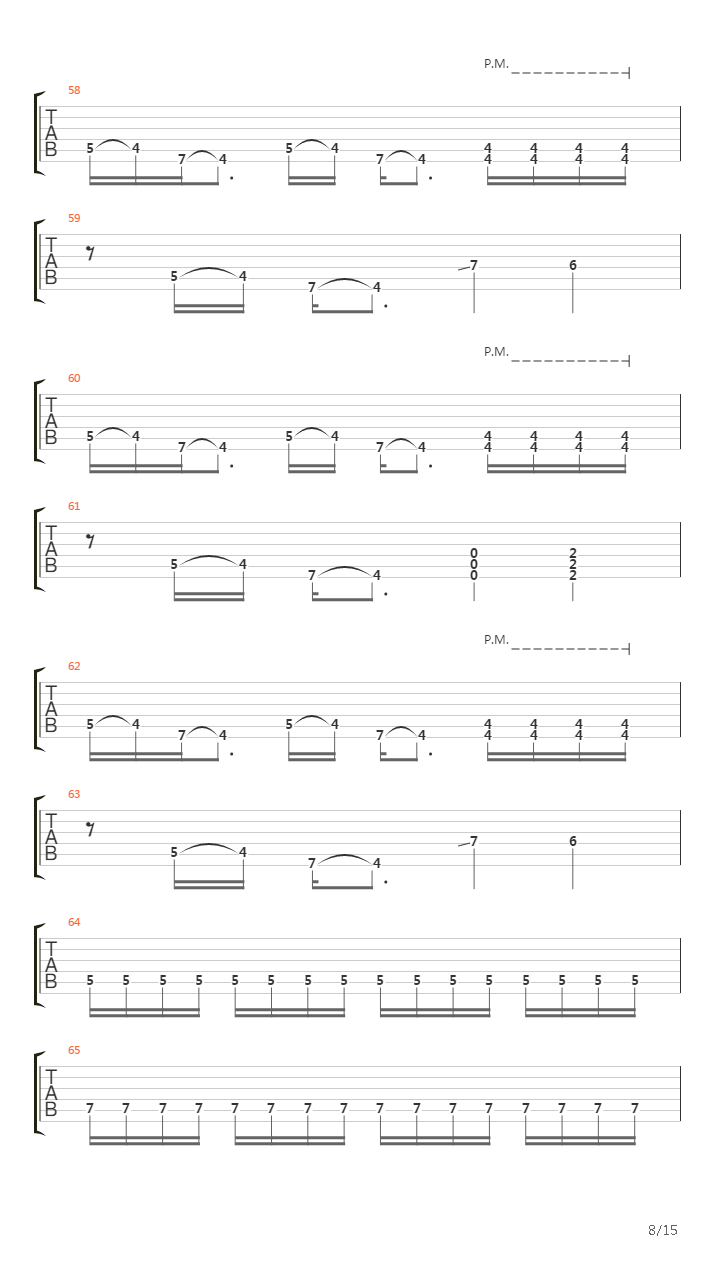 Waking The Deamon吉他谱