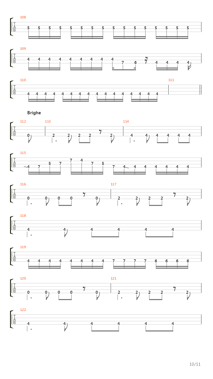 Waking The Deamon (Bass version)吉他谱