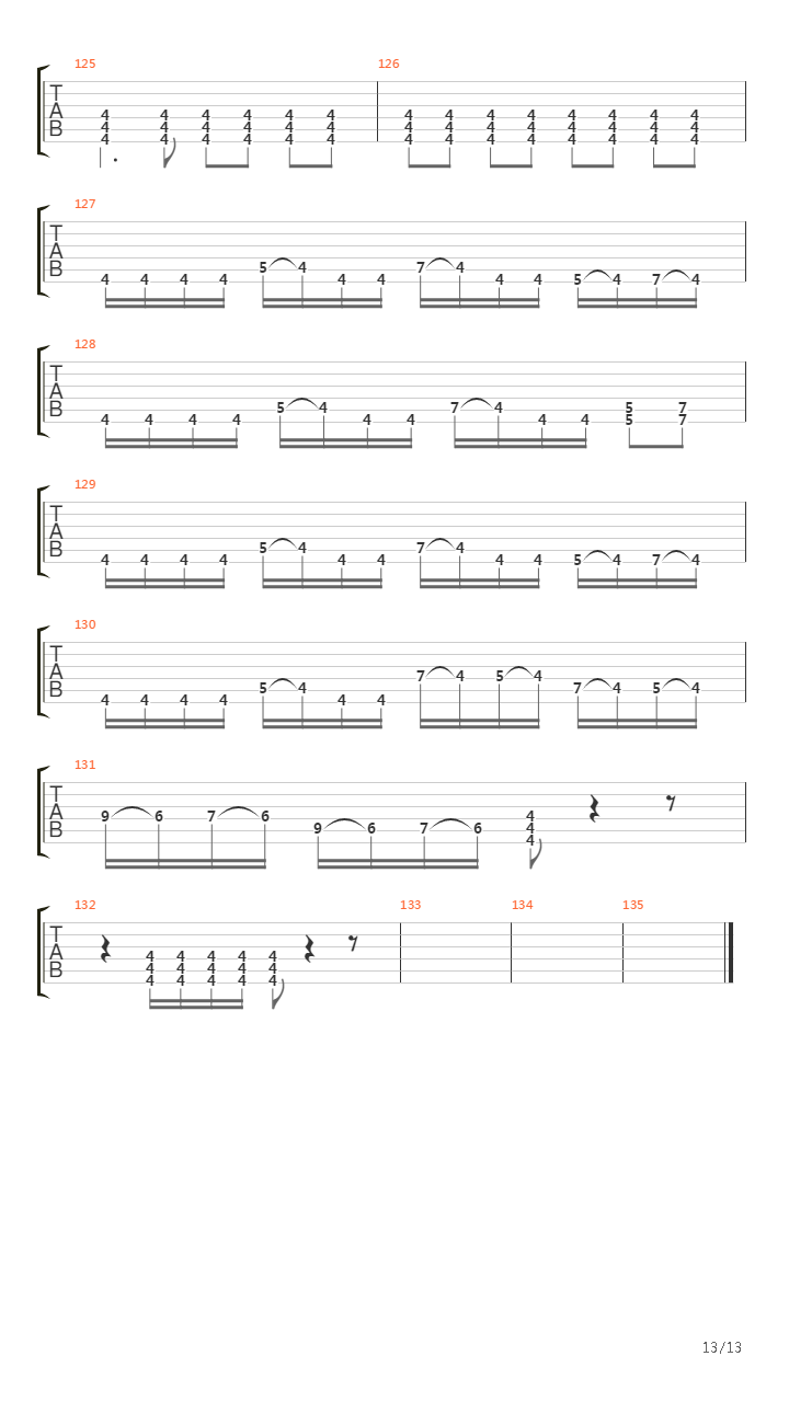 Waking The Deamon吉他谱