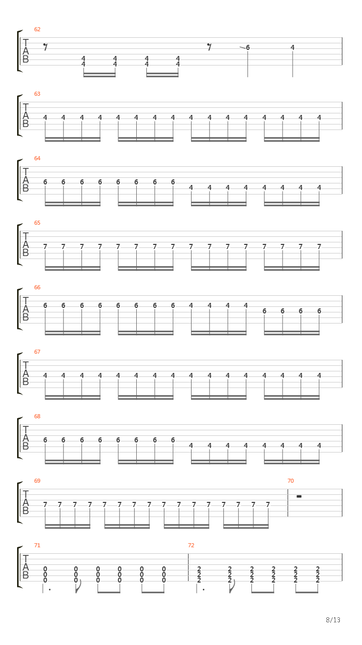 Waking The Deamon吉他谱