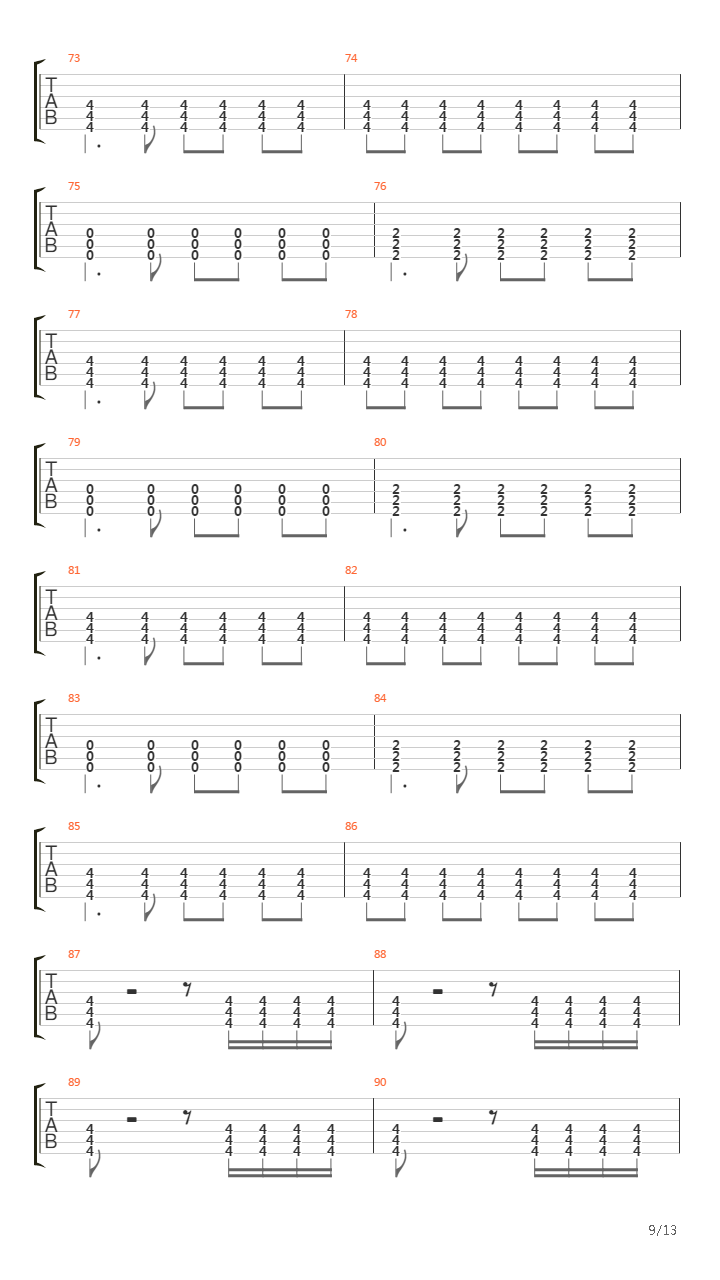 Waking The Deamon吉他谱