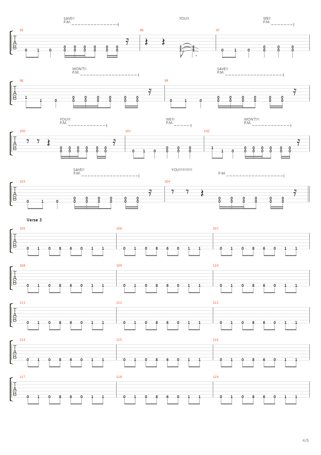 Army of Me吉他谱