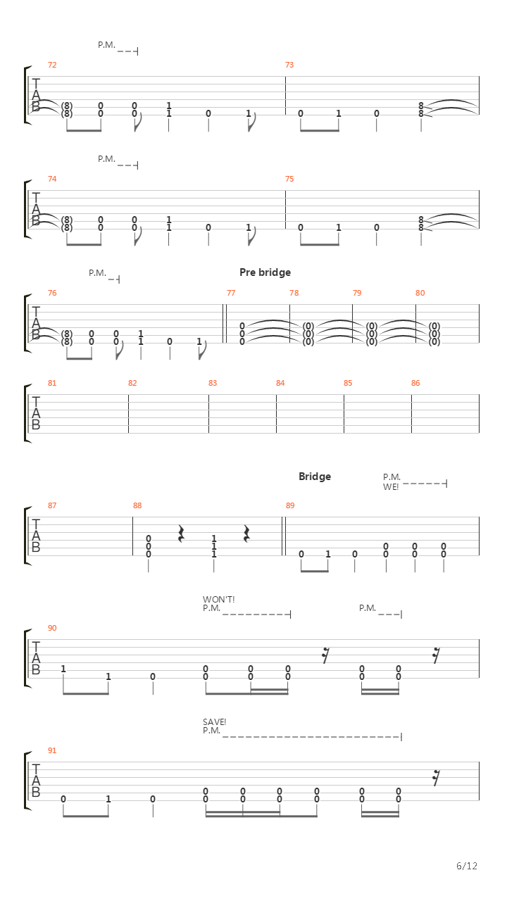 Army of Me吉他谱