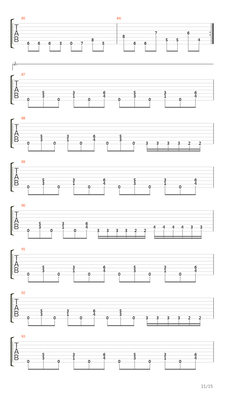 Bent Backwards And Broken吉他谱