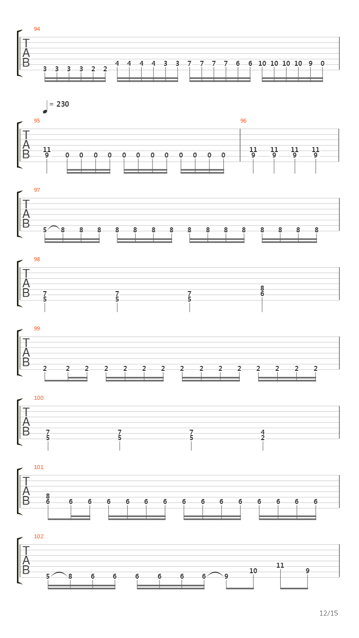 Bent Backwards And Broken吉他谱