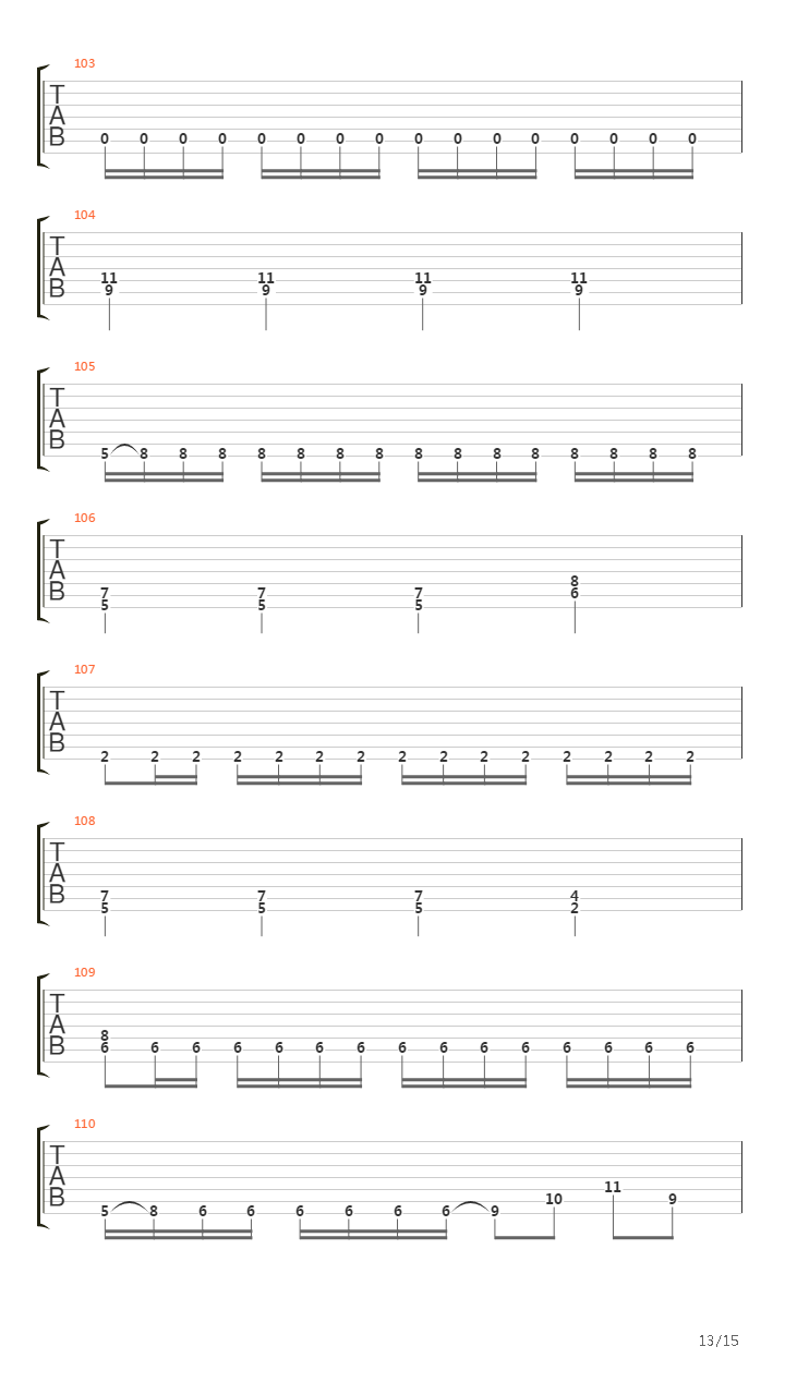 Bent Backwards And Broken吉他谱