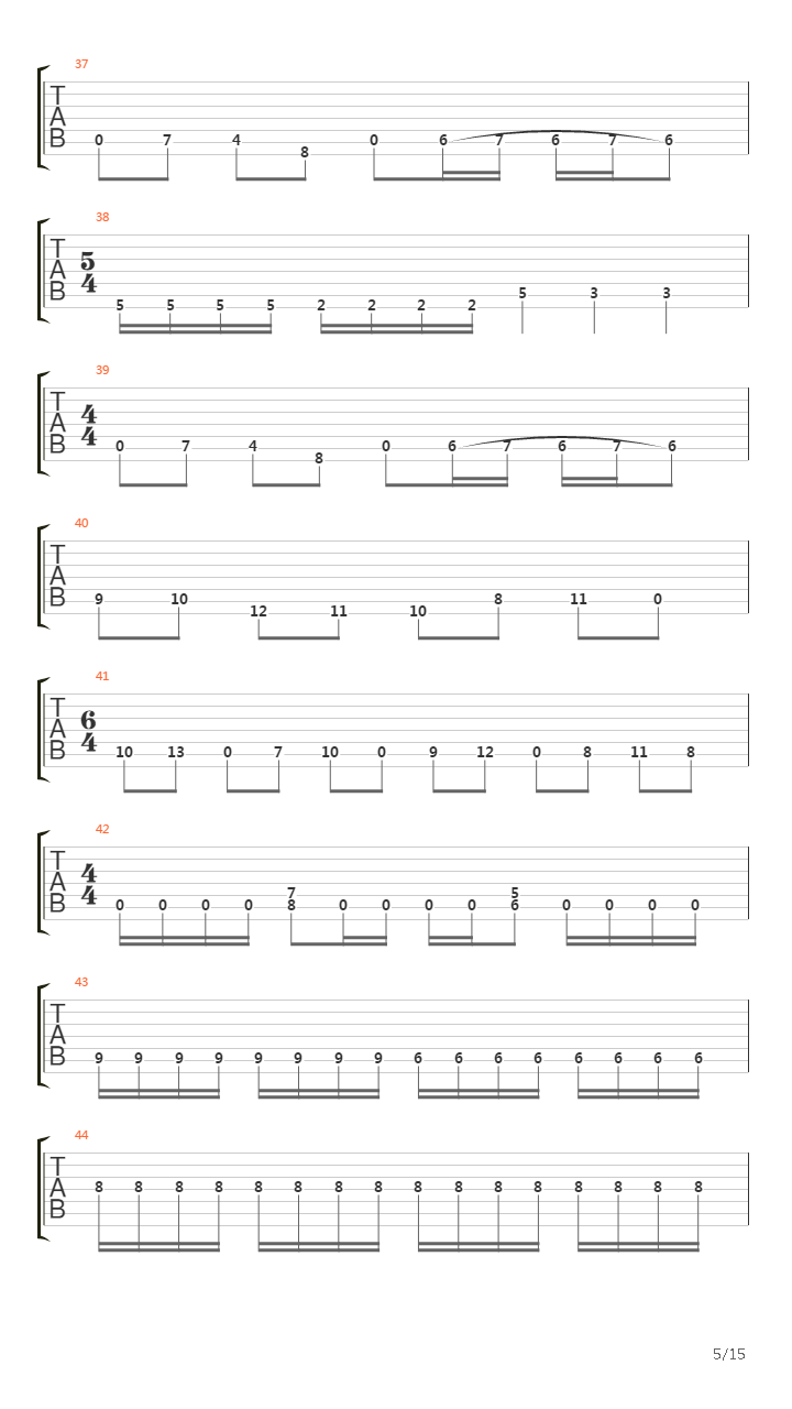 Bent Backwards And Broken吉他谱