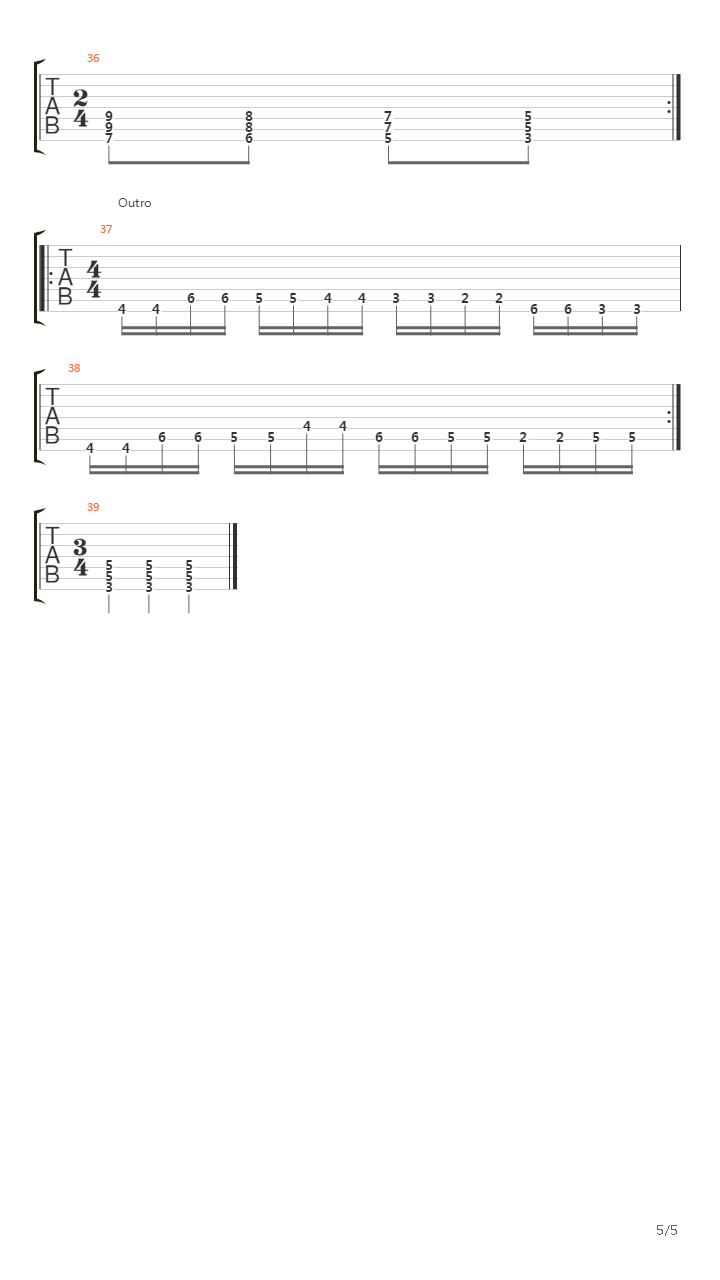 Compelled To Lacerate吉他谱