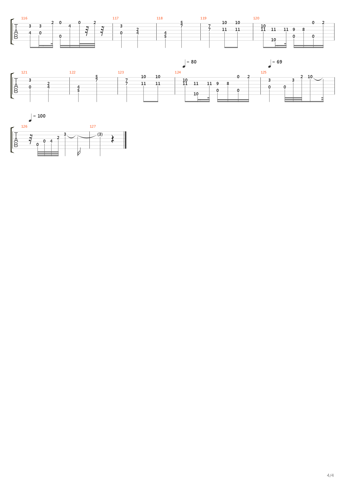 Allegretto Op5 No_12吉他谱