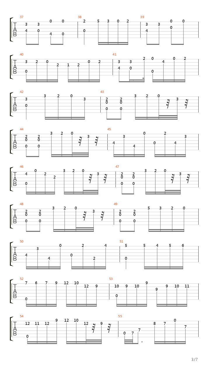 Allegretto Op5 No_12吉他谱