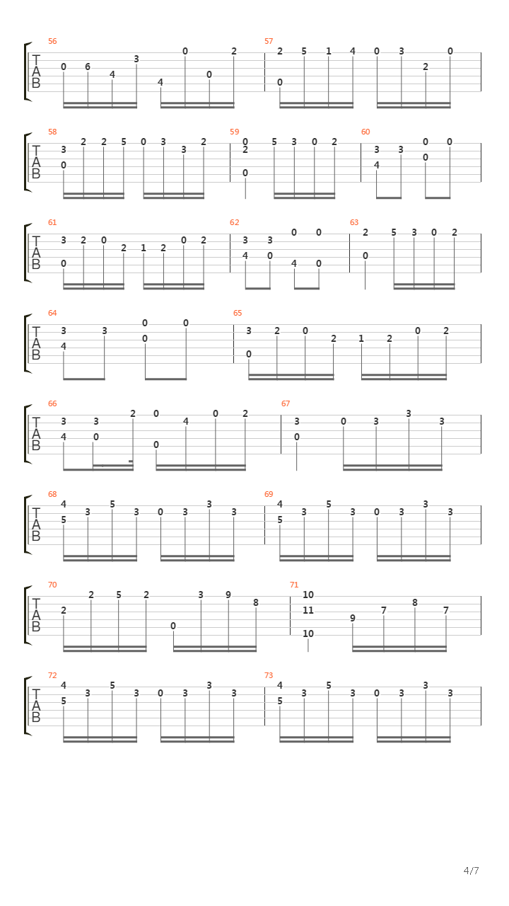 Allegretto Op5 No_12吉他谱