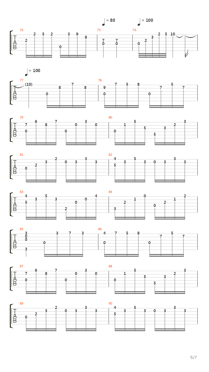 Allegretto Op5 No_12吉他谱