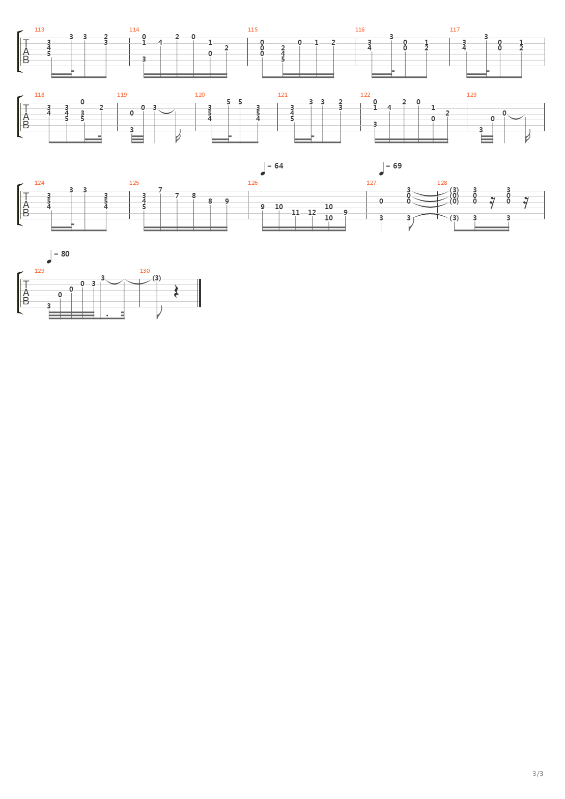 Andante Grazioso Opus 5 No. 8吉他谱