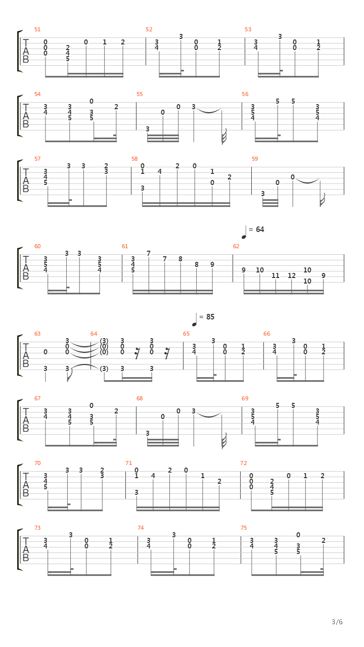 Andante Grazioso Opus 5 No. 8吉他谱