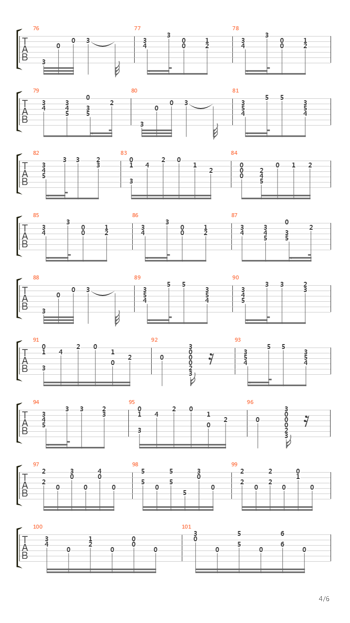 Andante Grazioso Opus 5 No. 8吉他谱