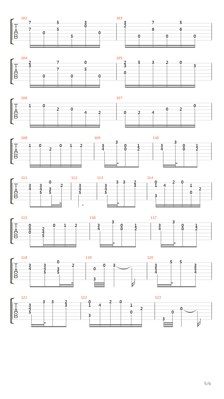 Andante Grazioso Opus 5 No. 8吉他谱