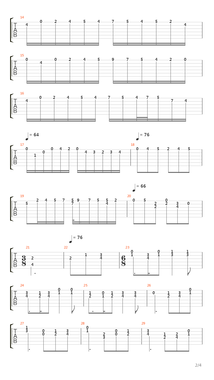 Sonatina III Op1 Andante Graciozo吉他谱