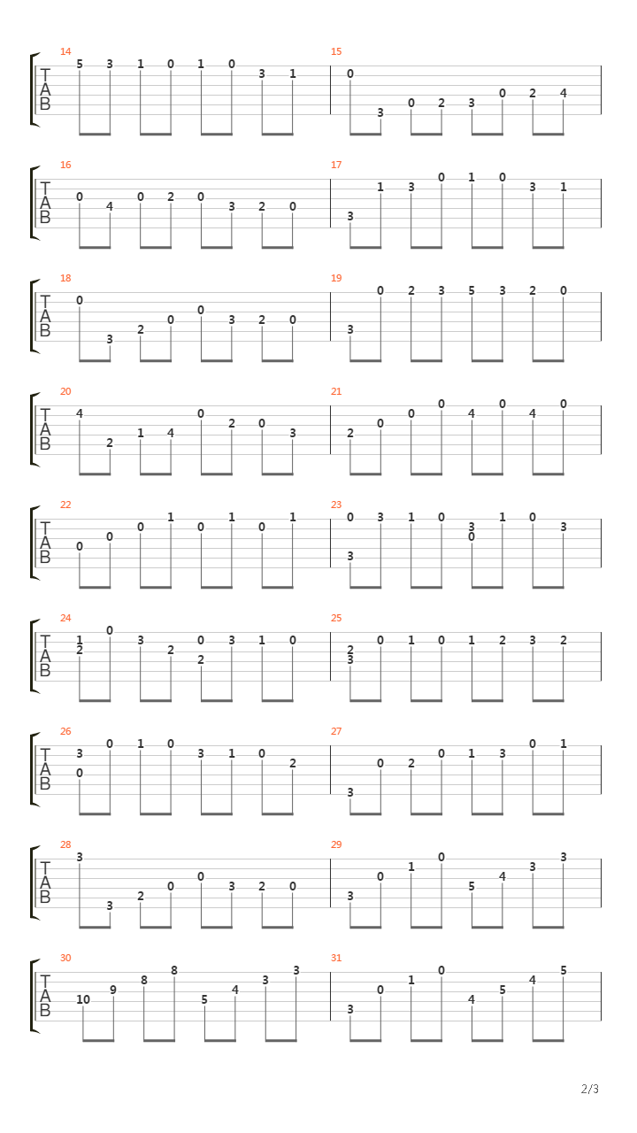 Study nr.1吉他谱