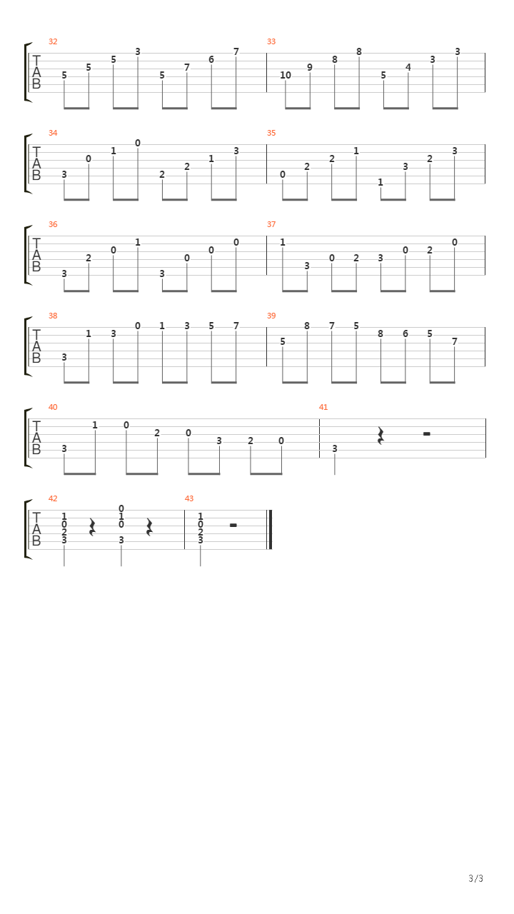 Study nr.1吉他谱