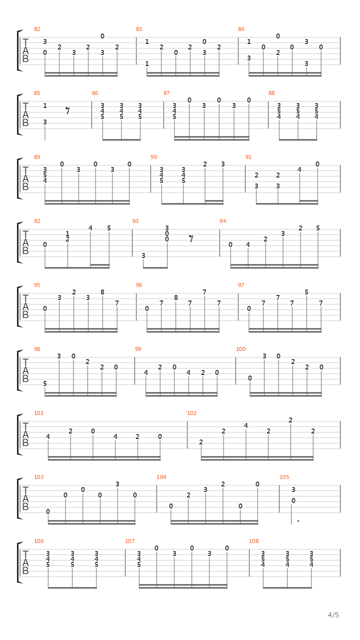 Valse Op4 No2吉他谱