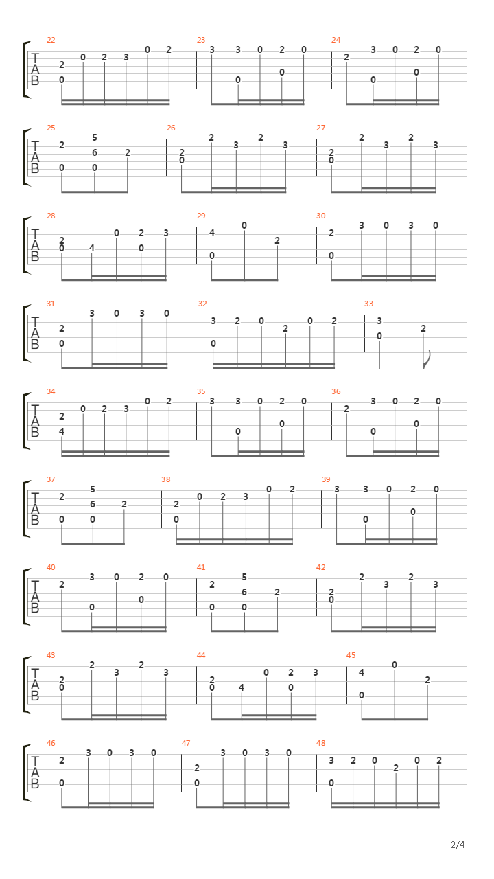 Valse Op4 No3吉他谱