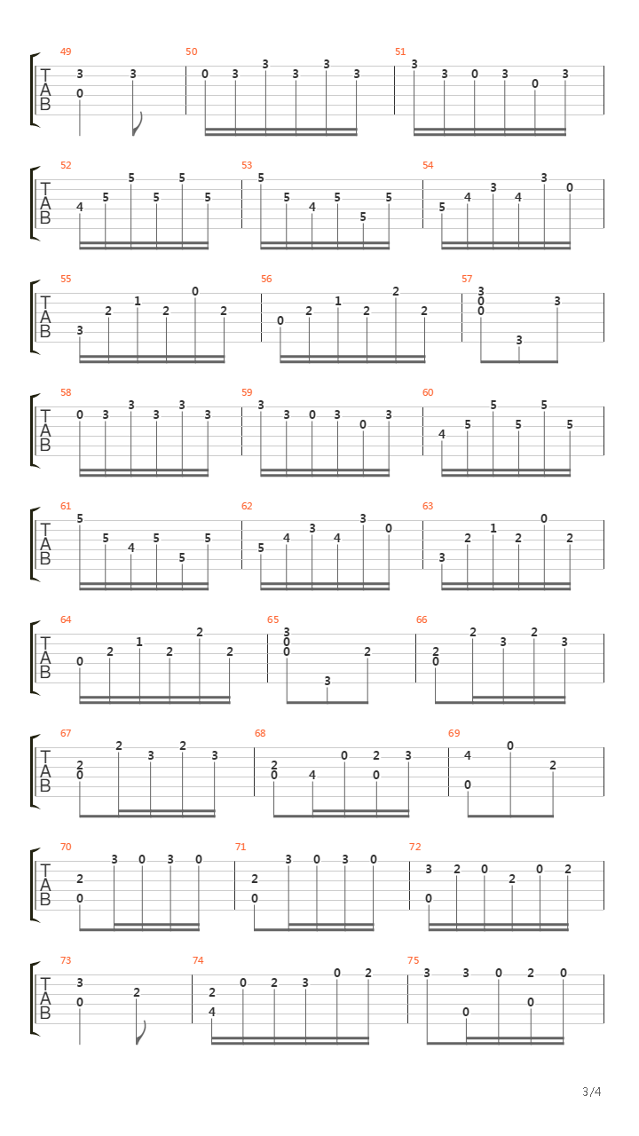 Valse Op4 No3吉他谱