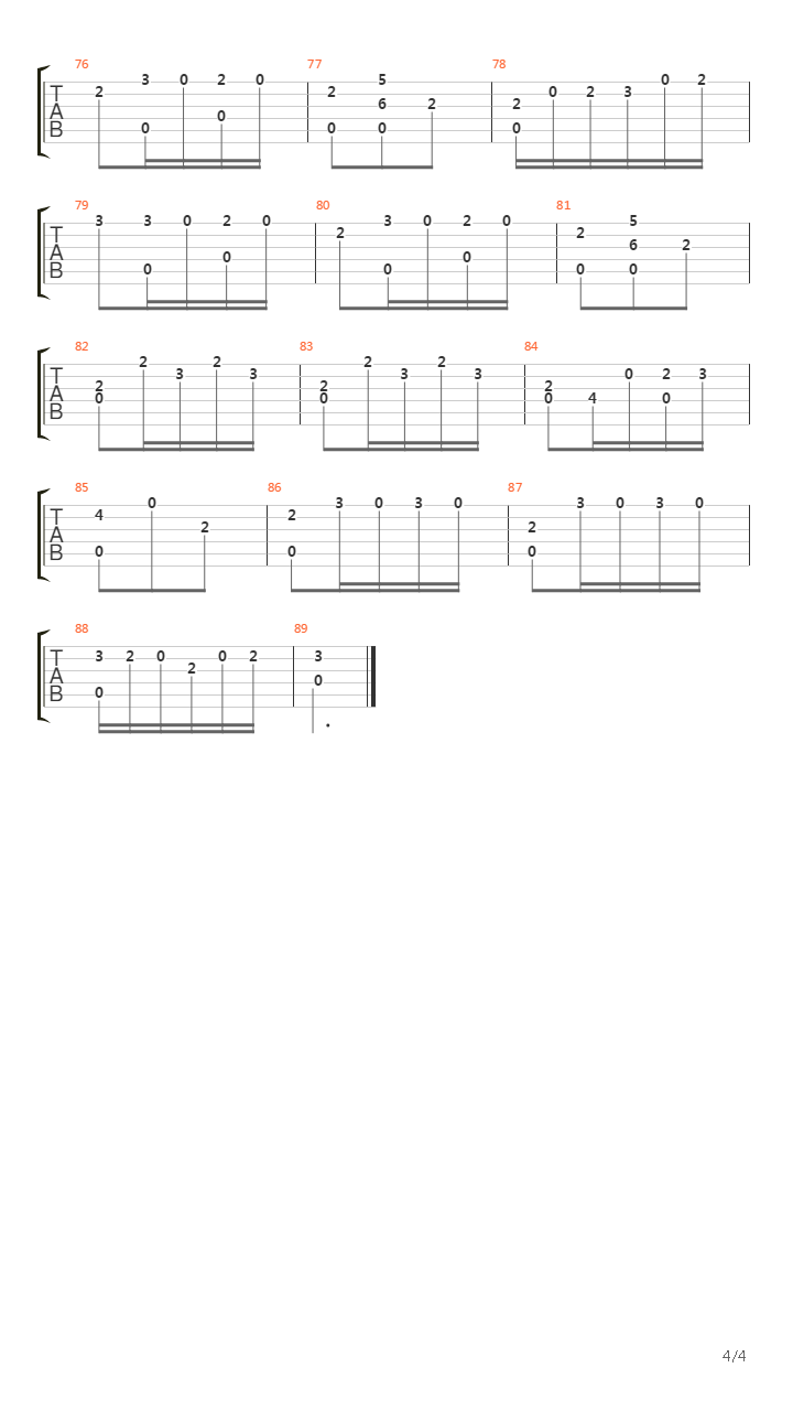 Valse Op4 No3吉他谱