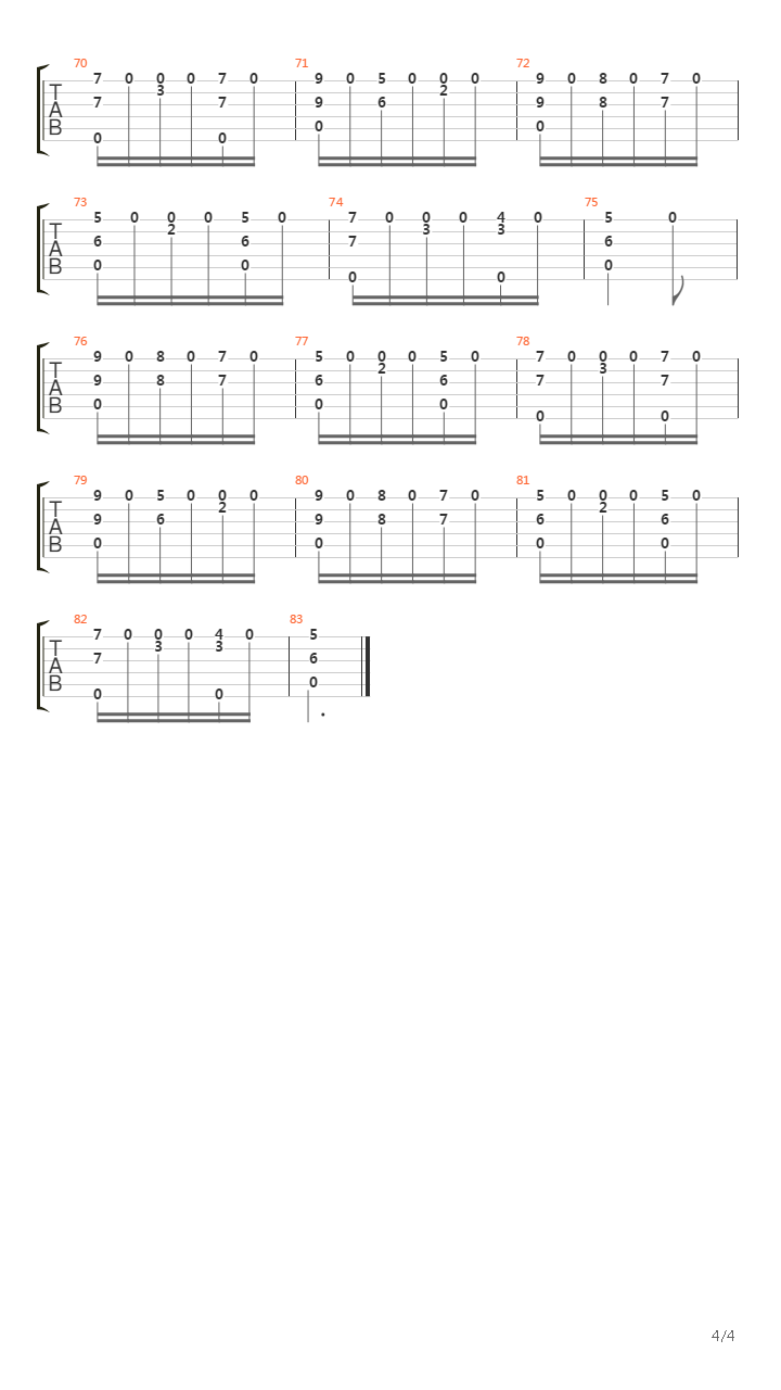 Valse Op4 No5吉他谱