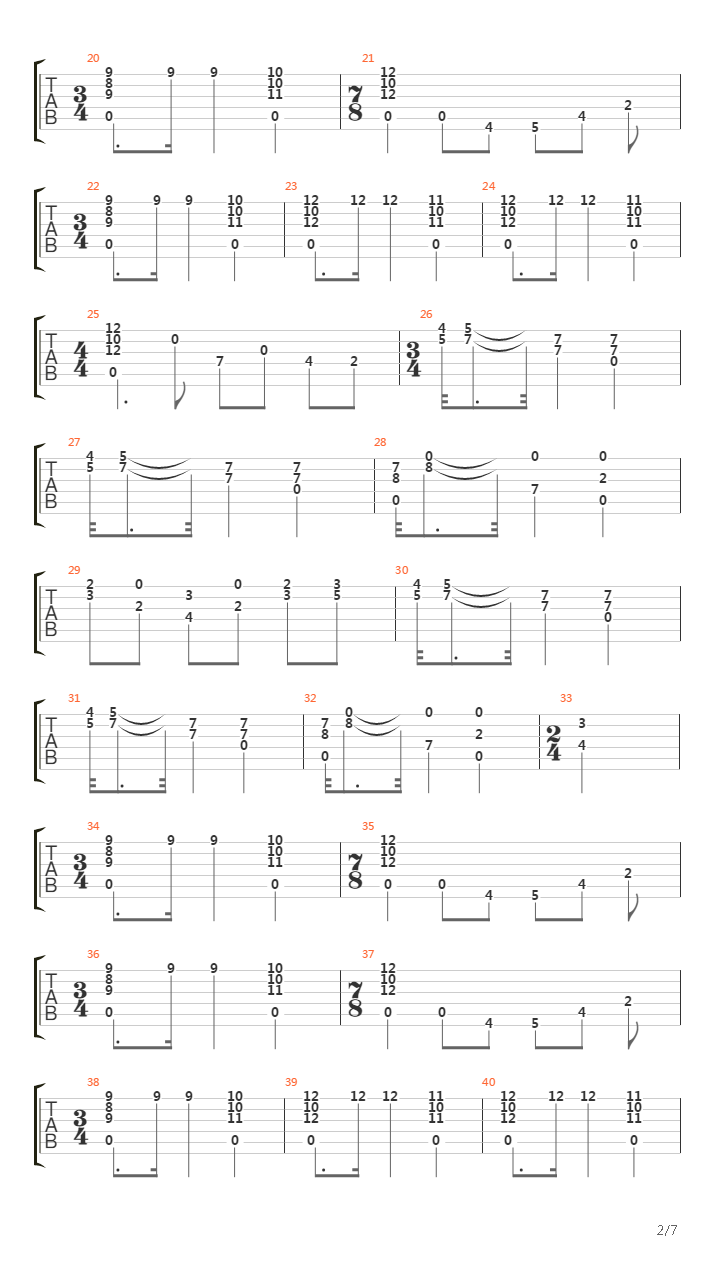 Valse Op4 No6吉他谱