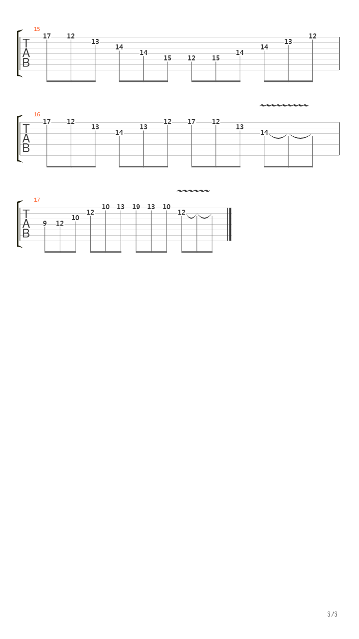 Recreant Sweeps吉他谱