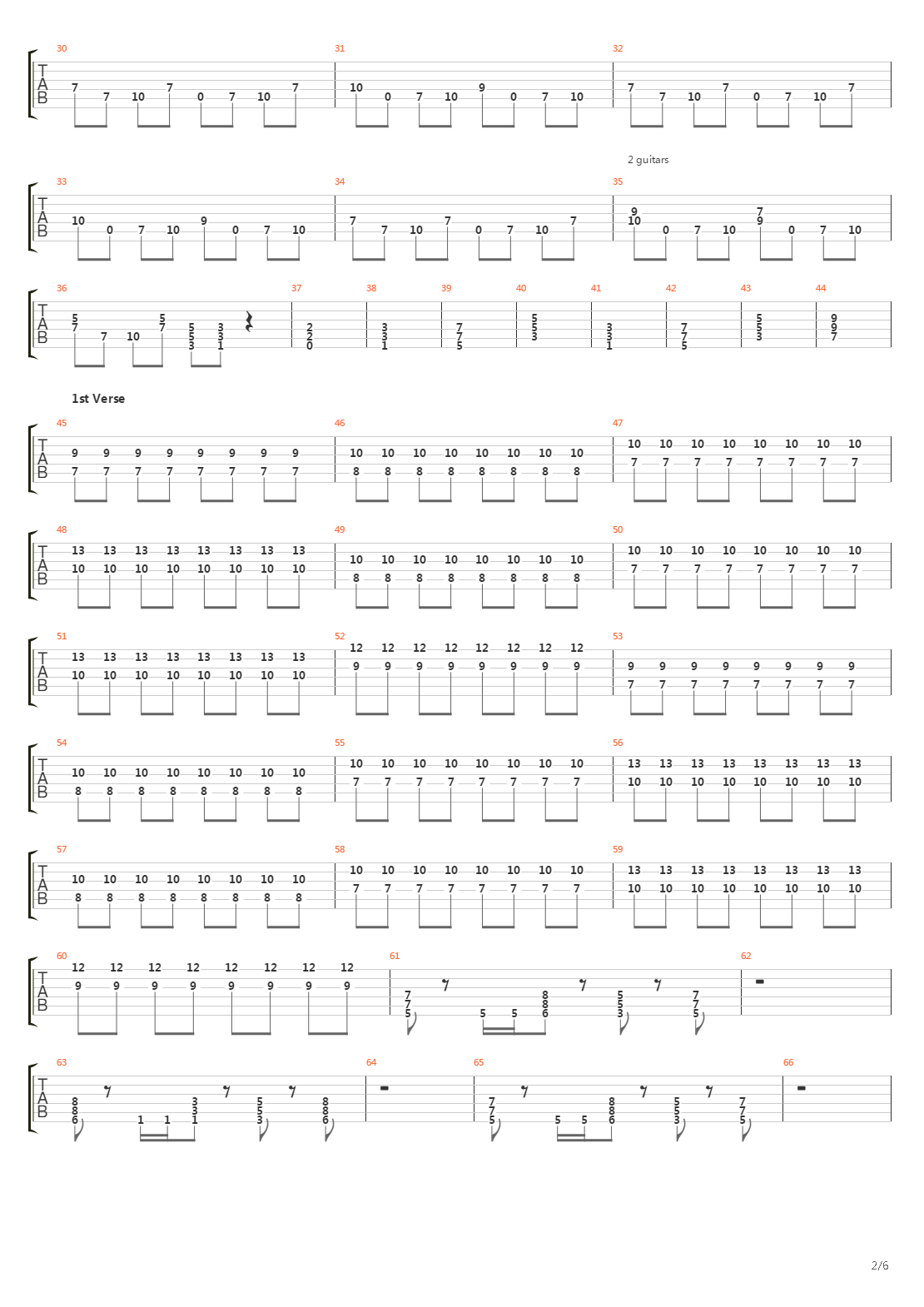 Downfall吉他谱