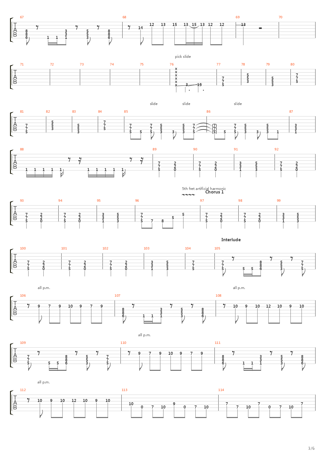 Downfall吉他谱