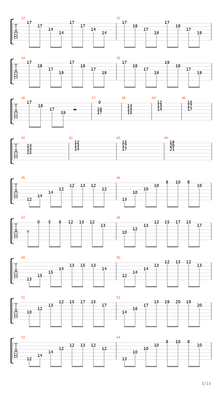 Downfall (piano version)吉他谱