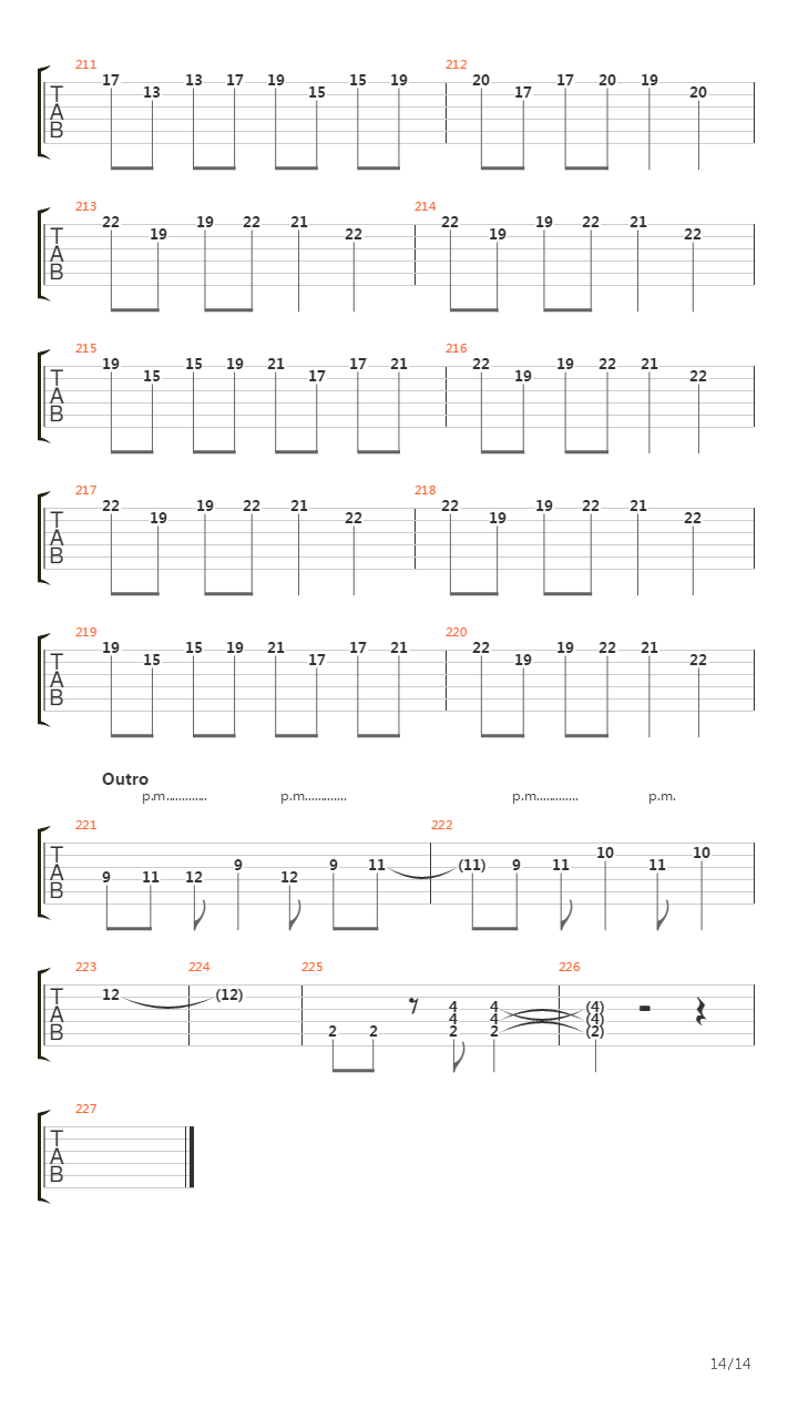 Downfall吉他谱