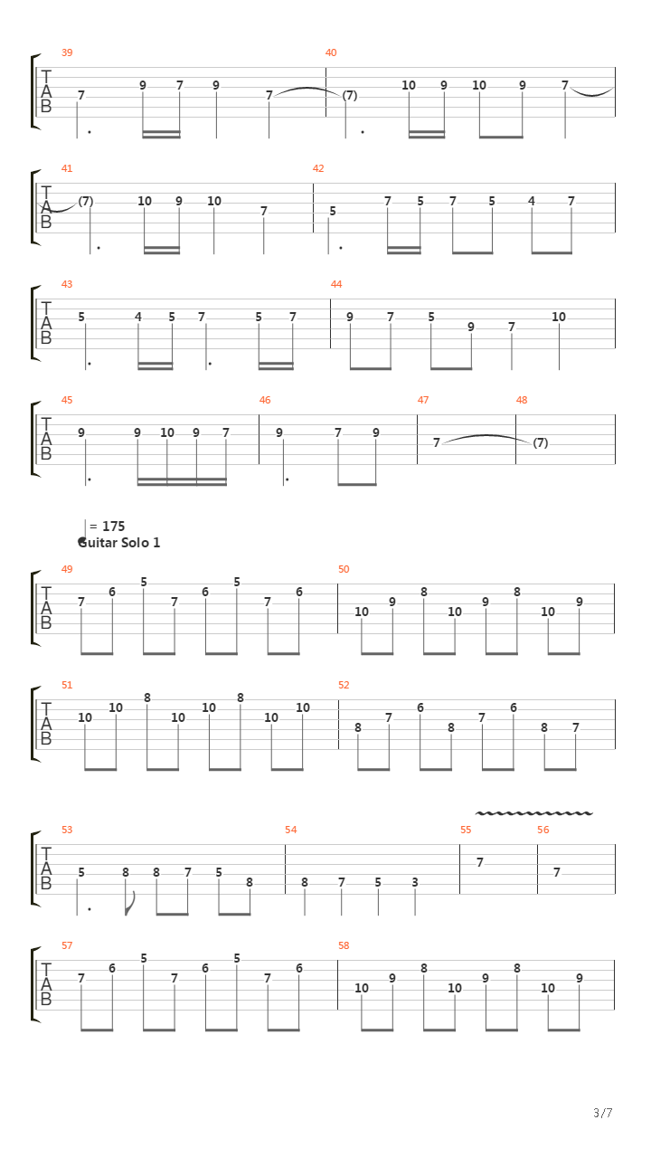 The Final Countdown吉他谱