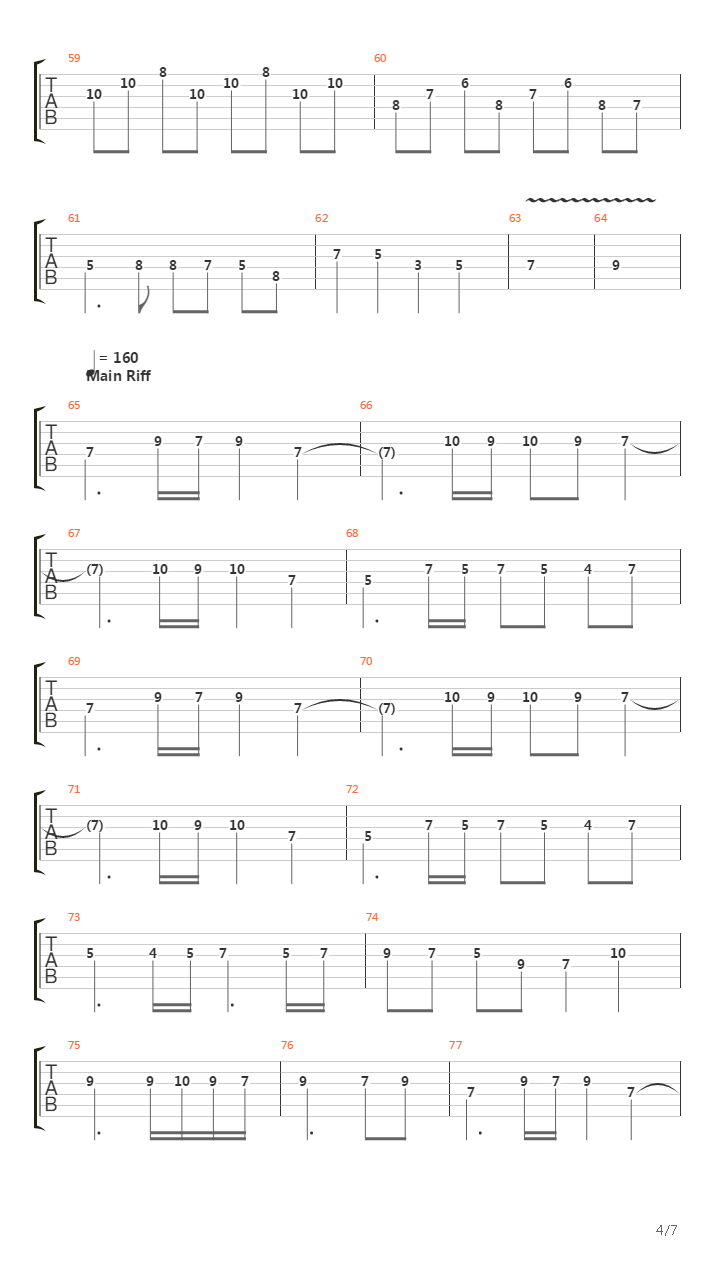 The Final Countdown吉他谱