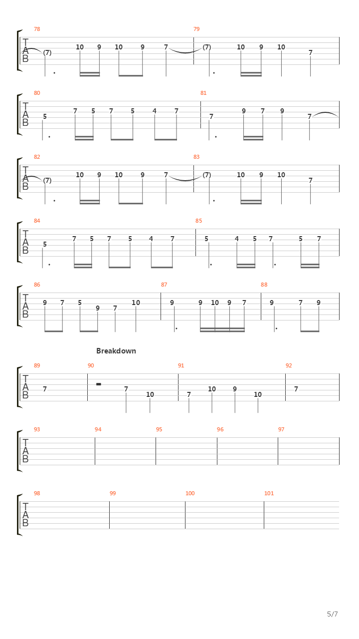 The Final Countdown吉他谱