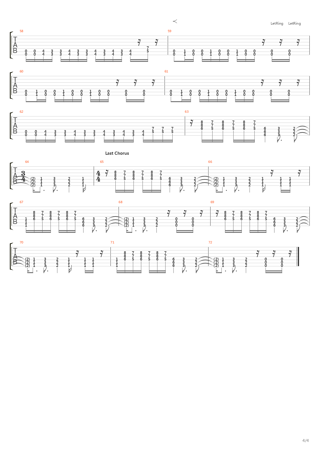 Split吉他谱