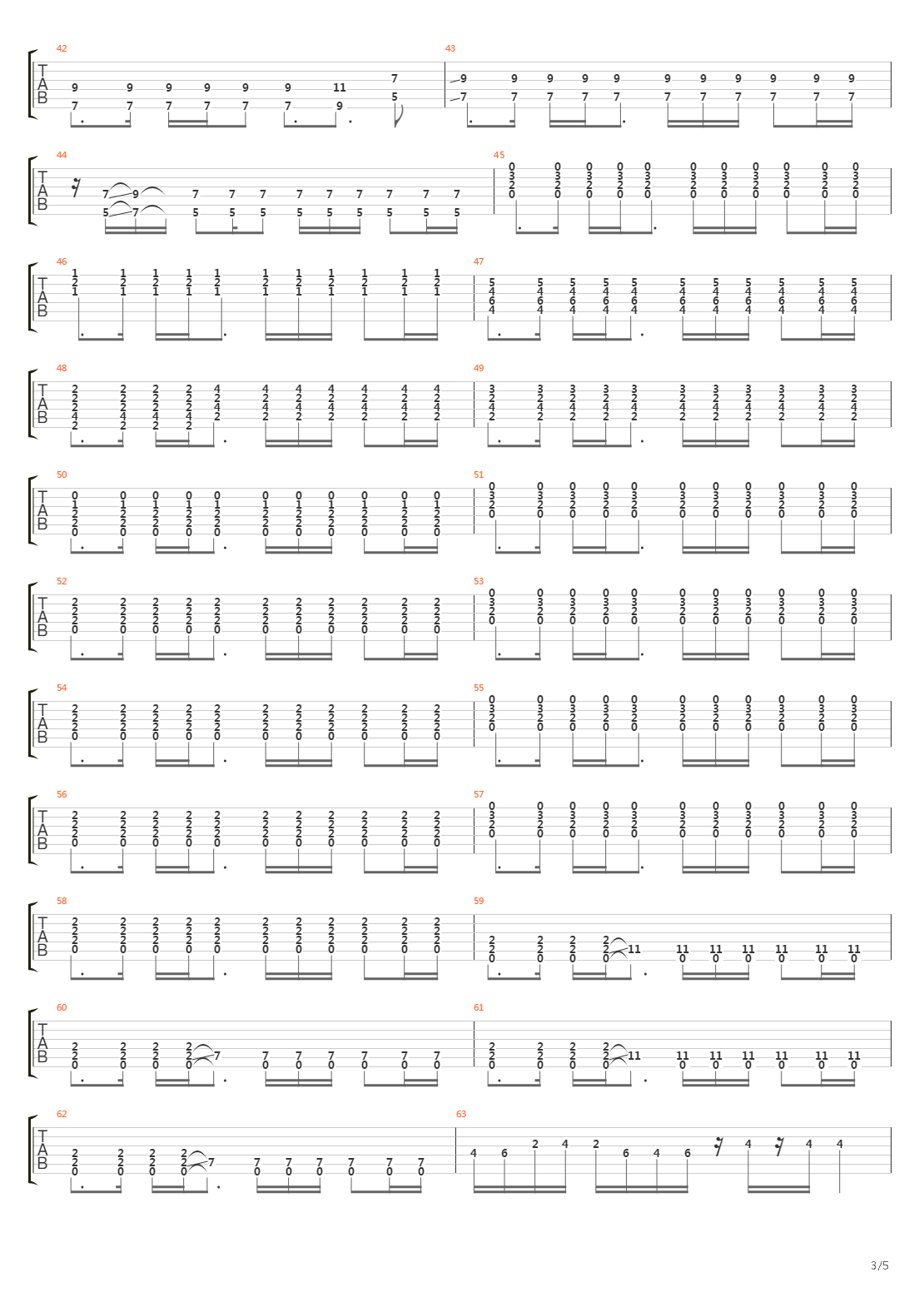 Union吉他谱